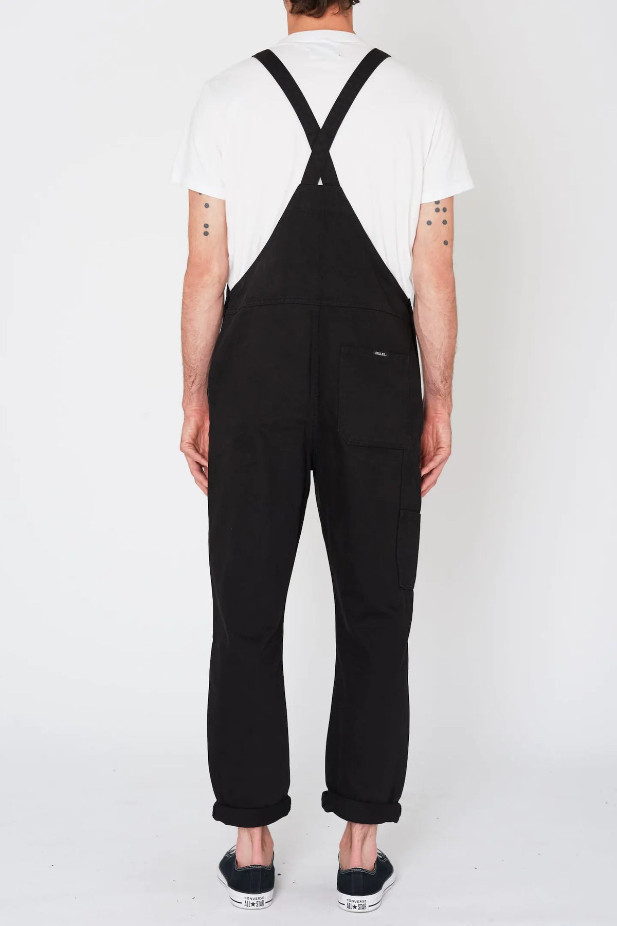 Mens black 2025 denim overalls